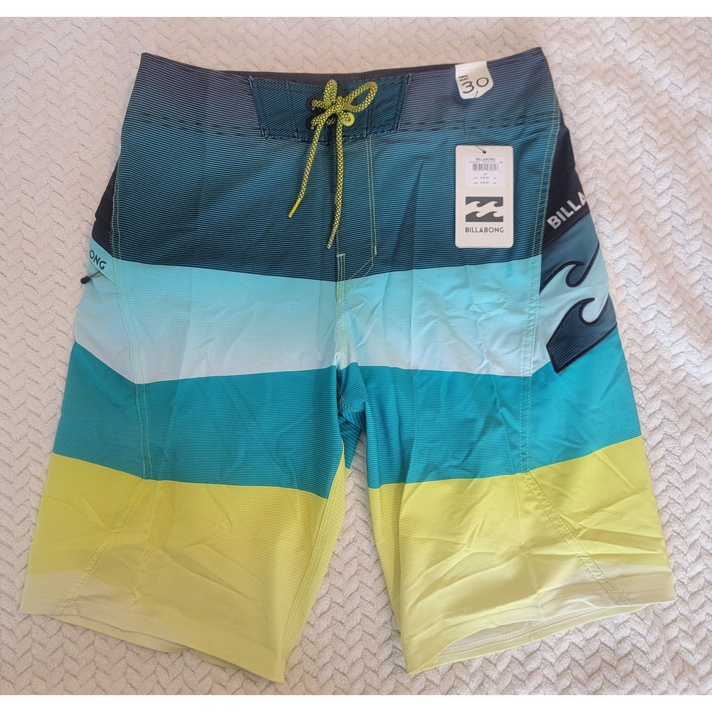 Billabong Platinum X Revolver Board Shorts Mens 30 Bright Colors *NEW WITH TAGS*